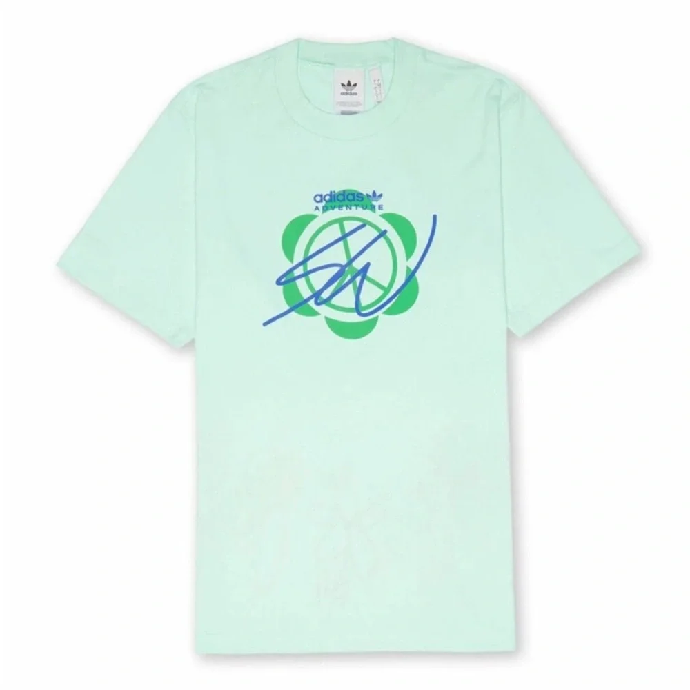 adidas x Sean Wotherspoon Superturf Reversible Tee in Clear Mint - Picture 1 of 7